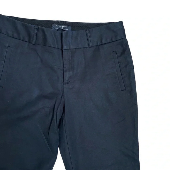 Banana Republic Martin Fit 718 Black Trouser Pants 6P | Petite Straight Leg - Picture 4 of 10